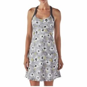 Patagonia Morning Glory Gray Floral Racerback Dress